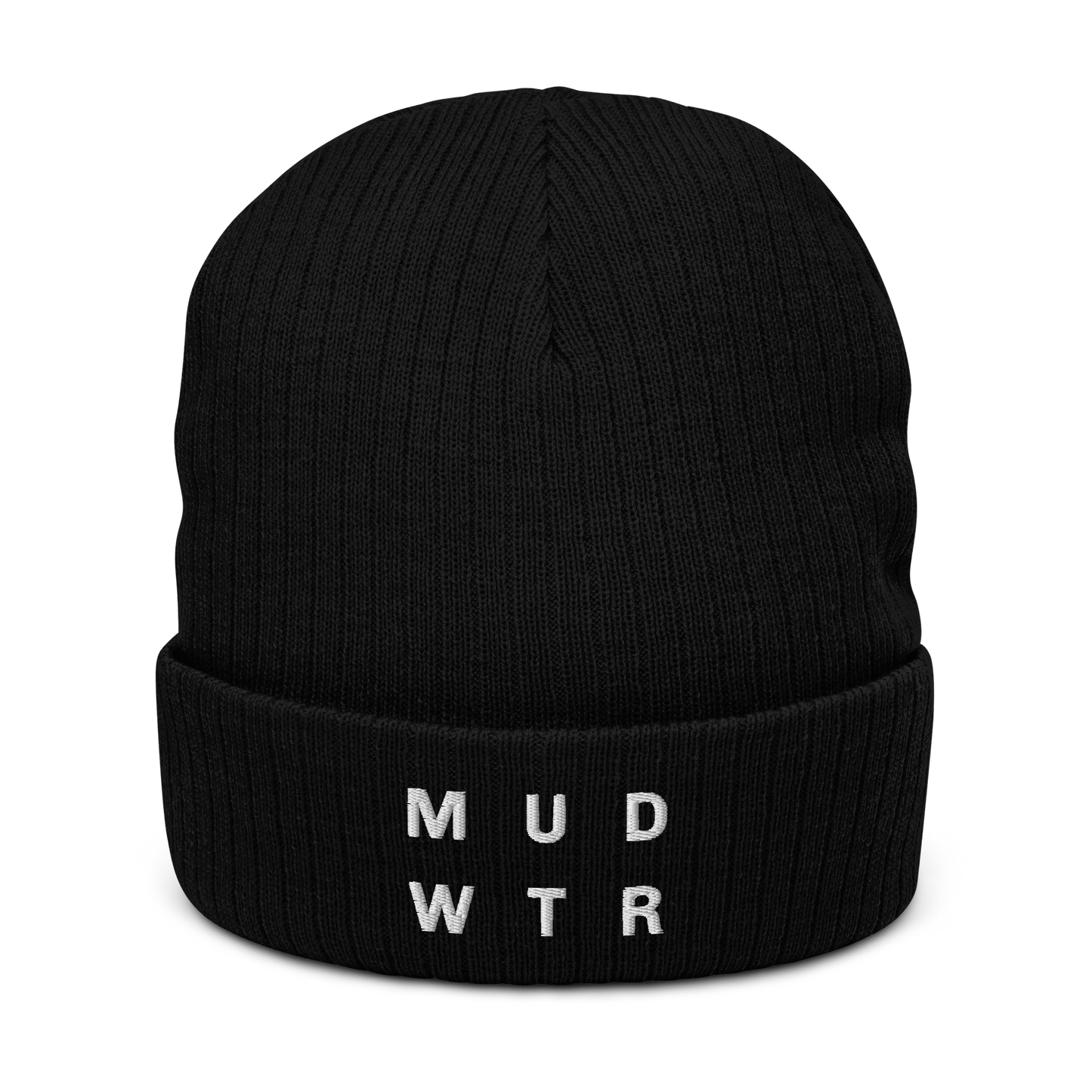 mud-wtr-beanie-y4 ribbed-knit-beanie-black-front-6478f6ebce068.png