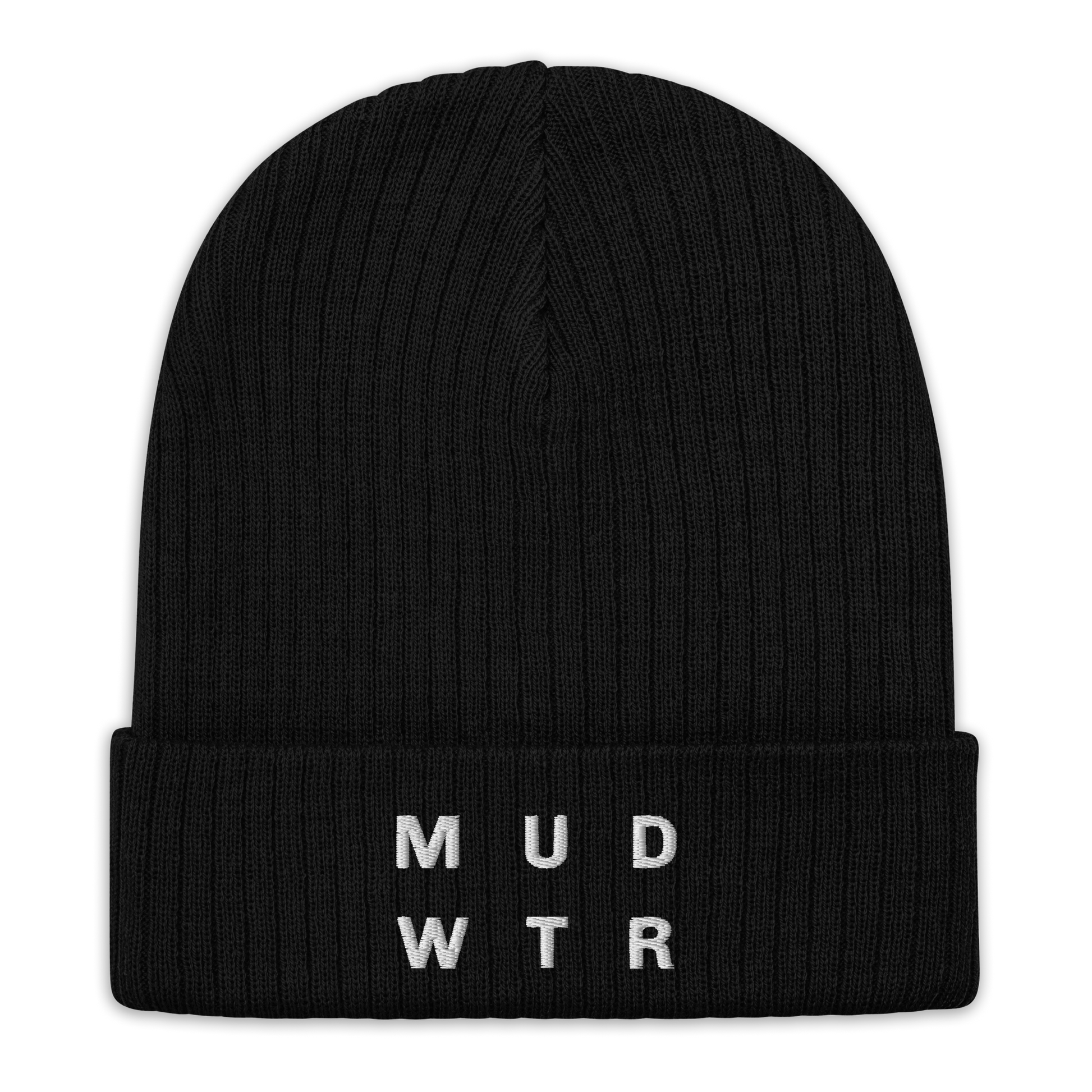 mud-wtr-beanie-y4 ribbed-knit-beanie-black-front-6478f6ebce026.png